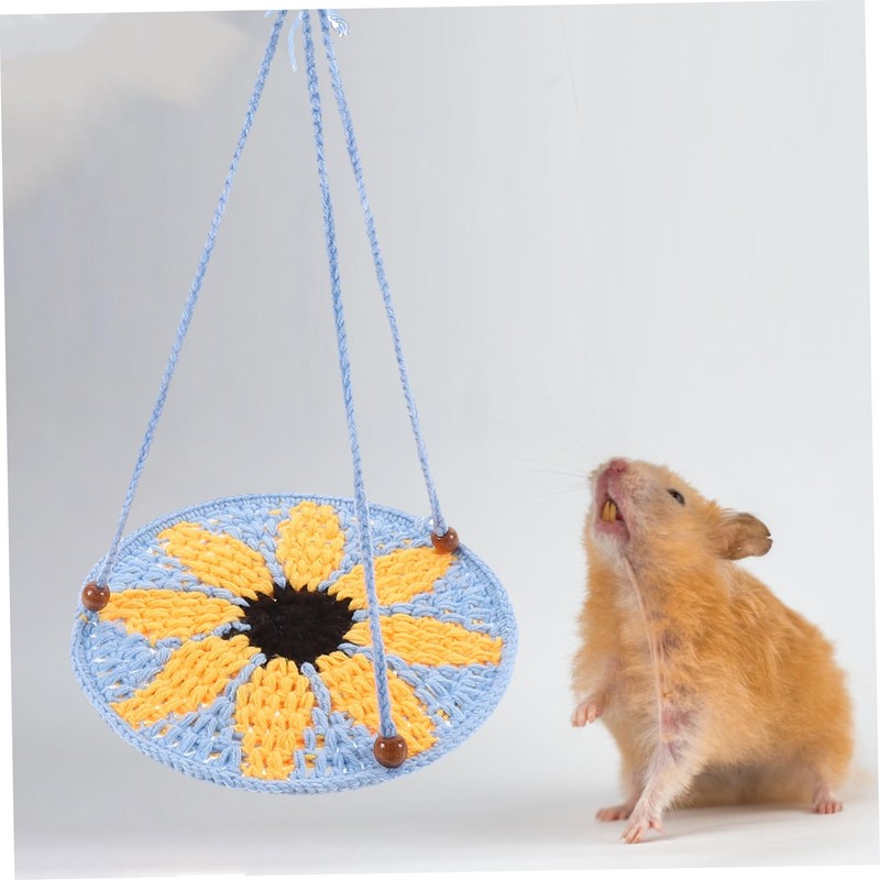 Kisangel Bearded Dragon Hammock Swing Toy Reptile Hammock Bed for