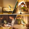 HOGXUAE Small Cordless Lamp, Small Bedside Table Lamp Touch Sensor,