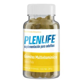 Gomitas Multivitamínico Adulto Plenlife 240g Dif. Sabor Sabor Piña