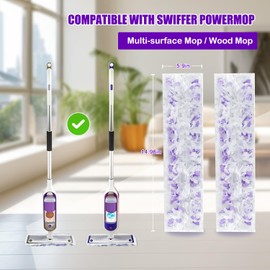 Power Mop Pads Refills for Swiffer PowerMop Multi-Surface Mopping Pad Disposable Replacement Mop Refill Pads Compatible with Swiffer PowerMop,Safe on All Finished Floors,38 Count.