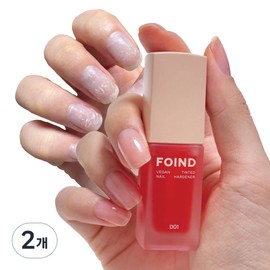 POINT Vegan Tinted Nail Nutrient, Complexion Nutrient, 2-Week Improvement of Cracked Nails, Thin Nails Strengthener, Liposome Nutritional Coating, Peach Glow Nail Care, 2 Pieces, 10ml / 포인드 비건 틴티드 손톱영양제 혈색영양제 손톱갈라짐 얇은손톱 2주개선 강화제 리포좀 영양코팅 복숭아광 네일케어, 2개, 10ml