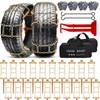 Datanly 6 Pack Adjustable Snow Tire Chains for Tire Width