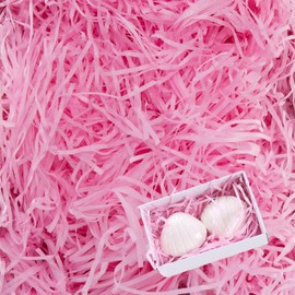 200g Pink Shredded Tissue Paper Pink Tissue Paper for Gift Boxes Shredded Tissue Paper for Gift Boxes for Hampers and Gift Box Stuffing Filling, Basket Filler, Gift Packaging Decoration