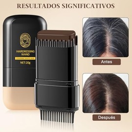 Peine de Tinte para Cabello - Hair Dye Stick, Barra Reparadora de Color de Cabello Portátil, Cubre Canas, Uso Rápido, Resistente al Agua y al Sudor, U