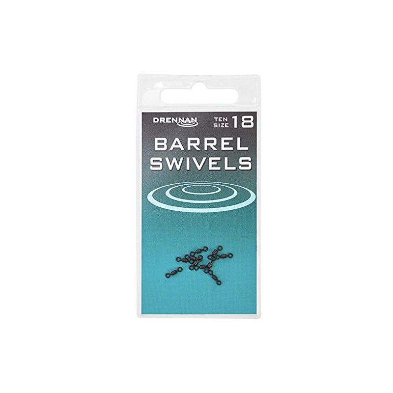 Drennan Barrel Swivels For Fishing Pack Of 10: 18
