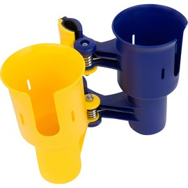 ROBOCUP, (Yellow & Nany), Best Cup Holder for Drinks, Fishing Rod/Pole, Boat, Beach Chair, Golf Cart, Wheelchair, Walker, Drum Sticks, Microphone Stand