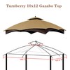 SCOCANOPY Replacement Top for 10x12 FT Gazebo Massillon Biscayne,Cabin-Style L-GZ933PST,Turnberry