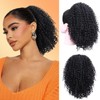 Curly Ponytail Extension -10 Inch Short Afro Kinky Curly Ponytail