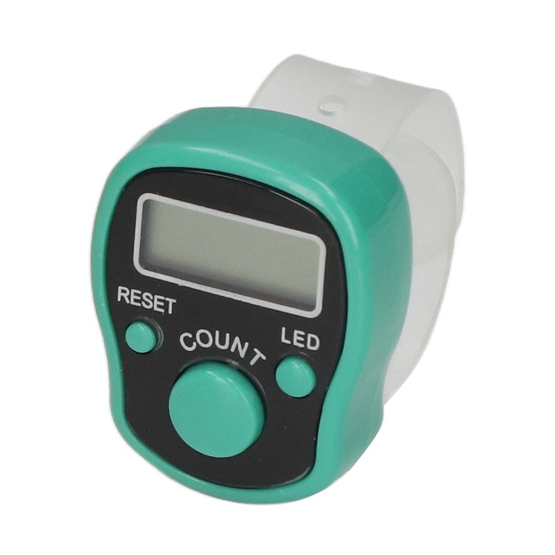 5 Pcs Electronic Finger Counter Portable Lightweight Adjustable Ring Finger
