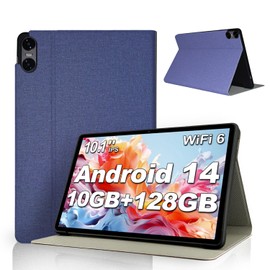 TECLAST P30T Case, YAJOJO Tilt Adjustable Stand, Thin, Lightweight, Scratch-Resistant, Full Protection, Stand Function, Hard Cover, Compatible with Teclast P30T Tablets (Blue)