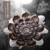 RICISUNG Incense Burner, Incense Burner, Lotus Flower Incense Burner, Alloy