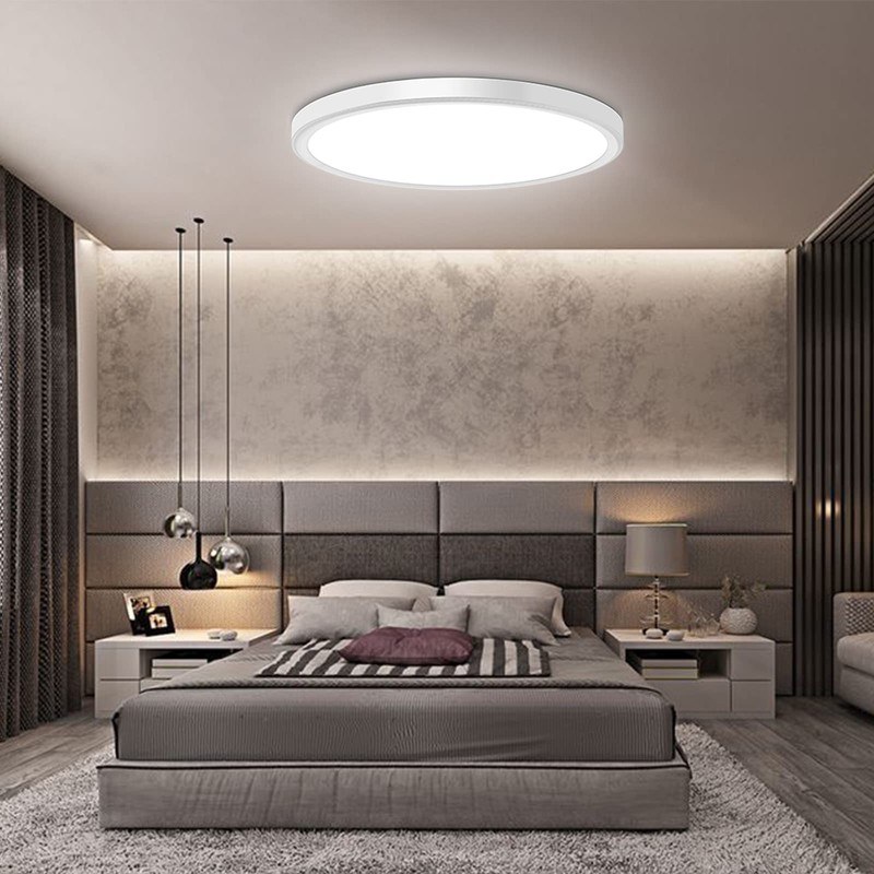WKONCLDY 4700lm LED Flush Mount Ceiling Light, Super Slim 16