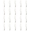 Broches Giratorios de Pesca, 20 Piezas de Acero Inoxidable de