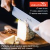 DELFINA 15 Inch Double Handle Cheese Knife with Blade Protector,