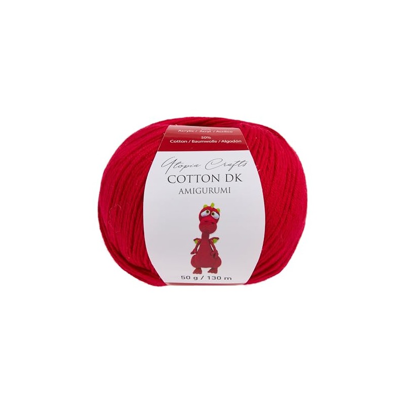 Utopia Crafts Amigurumi Cotton DK Yarn for Crochet and Knitting