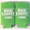 BUD LIGHT LIME Koozie Fits 12 oz Slim Can NEW