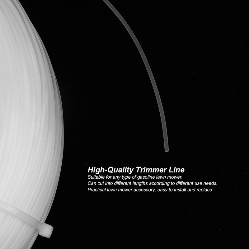 1.6mm x 175m Universal Round‑Shaped White Lawn Mower Trimmer Line