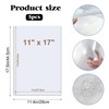Rainmae 5 Pack 11" x 17" Rigid Print Protectors, Clear