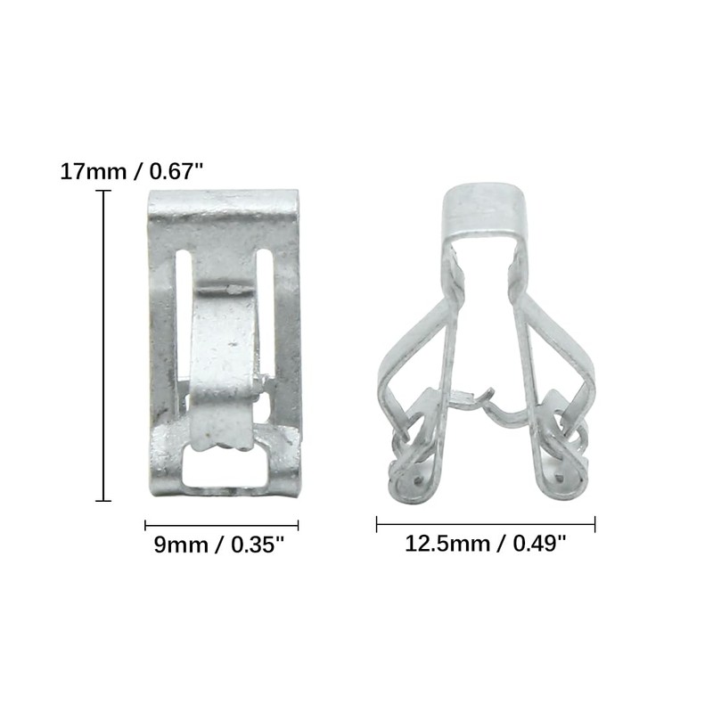 sourcing map Car Dashboard Holder Console Instrument Panel Metal Clip