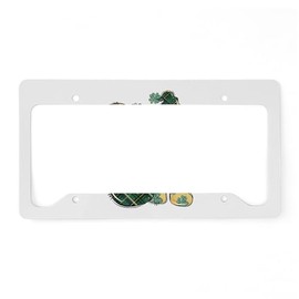 CafePress Gnome Luck St Patrick's Day Aluminum License Plate Frame, License Tag Holder