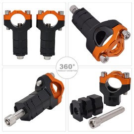 JFG RACING Dirt Bike Handlebar Riser,Dirtbike Adjustable Handlebar Risers Bar Mounts Clamps CNC for SX/SX-F/EXC/XC-W/XCF-W/EXC-F 125-530 2010-2023