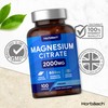 Magnesium Citrate Capsules 2000mg | 100 Count | 600mg Elemental