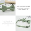DHSBGWSX 1 Piece Children's Bow Tie, Boys Tie, Plain, Adjustable