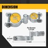 VIVIDA 1-3/8" x 2-3/8" Chain Link Gate Hinge Latch Kit,