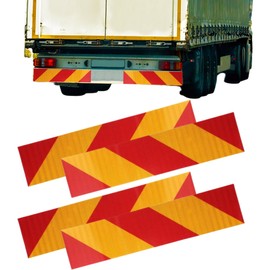 bath&bath Large Car Reflector Reflector Set of 4 Rear Zebra Truck Tractor Trailer Bus (Sticker) Symmetrical