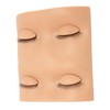 Lash Mannequin Head, Wear Resistant Double Layer Eyelash Practice Mannequin