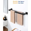 Alise Bathroom Double Towel Bar 22 inch, SUS304 Stainless Steel