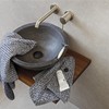 Möve Brooklyn Hand Towels Herringbone Nature/Deep Sea 042 Hand Towel