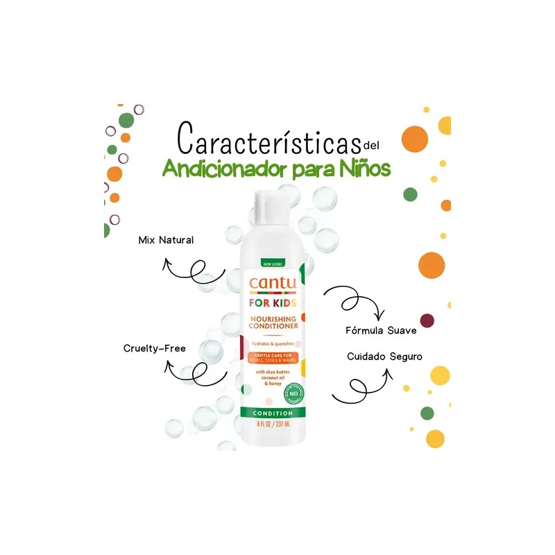 Acondicionador Nutritivo Para Niños Cantu Care For Kids