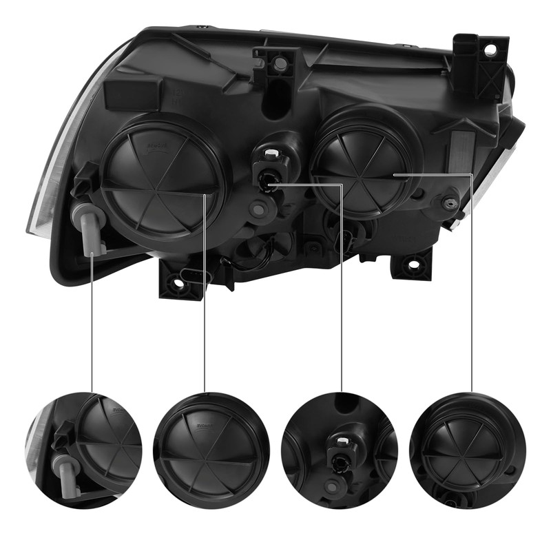 SBPKMARSCT Front HID Headlights Assembly Left Side for Dodge 2011-2014