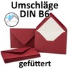25 x envelopes in dark red - envelopes in DIN