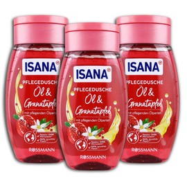 Isana Shower Gel Oil & Pomegranate Shower Gel 3 x 250 ml Pack of 3