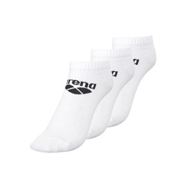 Arena Unisex Basic Low 3 Pack Socks, White, M EU