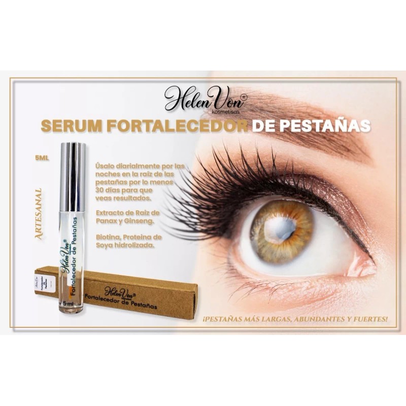 Helen Von Kosmetisch Serum Fortalecedor, Alargador, Nutriente De Pestañas Y