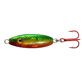 Northland Tackle Buck-Shot Ice Fishing Rattle Spoon, Golden Perch, 1/16 Oz, 1/Cd