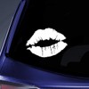 World Design Lips Kiss Silhouette Notebook Car Laptop 5.5" (White)