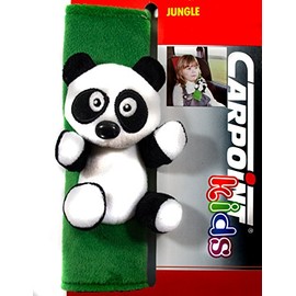 Carpoint Kids Collection Seat Belt Pads, Panda Model from the Jungle Series, Child Car Seat Belt