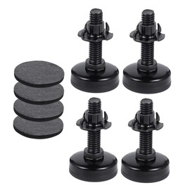 COHEALI 1set Adjustable Heavy Duty Furniture Levelers with Threaded Inserts Floor Protectors for Outdoor Furniture and Wobbly Surface Support 4pcs