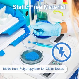 NIIIYTYB 6Pcs Milligram Measuring Spoons Set Exact MG Scoops for Powder liquid(0.15ml 0.25ml 0.5ml 0.25g 0.5g 1g) Micro Gram Scoops Small Capsule Measurement Spoon Set for Precise Dosing