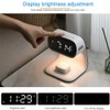 3in1 Multi-Functional Wireless Charging Alarm Clock Smart Night Light Qi