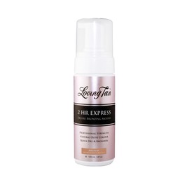 Loving Tan 2 HR Express Self Tanning Mousse, Medium - Streak Free, Natural, Professional Quality - 5+ Sunless Self Tanner Applications per Bottle, Cruelty Free, Naturally Derived DHA - 4 FL Oz