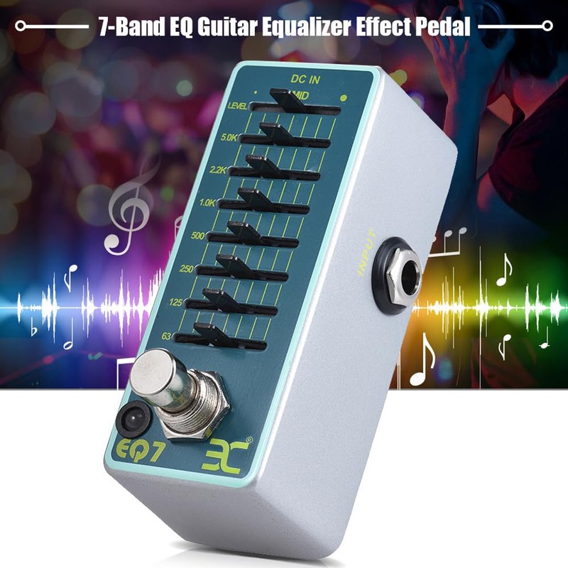 Mingzhe EX EQ7 Guitar Equalizer Effect Pedal 7-Band EQ Full