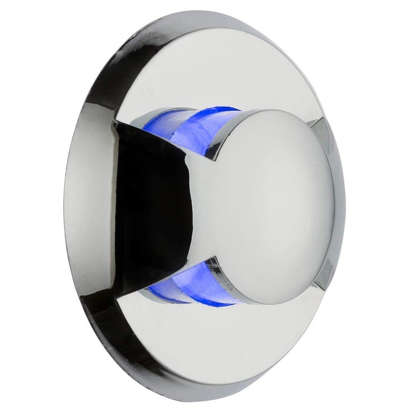 Knightsbridge IP65 LED Blue Mini Ground Light with 3 Interchangeable