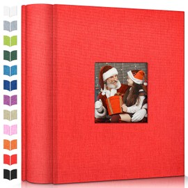 Artfeel Photo Album 4x6 with 1000 Pockets,Slip-in Picture Albums,Linen Cover Memory Book with Front Window,White Page Vertical Photo Book for Wedding,Family,Anniversare,Baby,Vacation