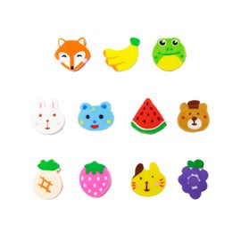 Tabanzhe Mini Erasers-100PCS Animal Fruit Mini Novelty Erasers Small Pencil Erasers for Students School Classroom Homework Rewards Prizes Party Favors