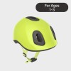 Casco De Bicicleta Para Niños 500 170g Btwin Amarillo Cascos
